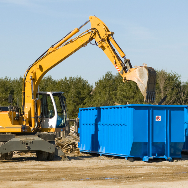 how many times can i have a residential dumpster rental emptied in Algansee Michigan